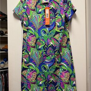 Jude Connally Ella Dress in Fanfair Grass NWT